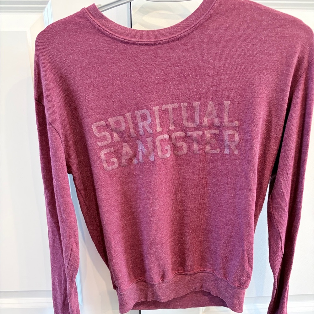 Spiritual Gangster Mauve Crewneck Sweatshirt